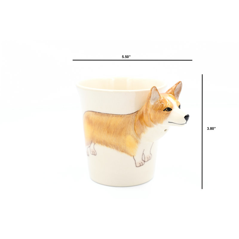 Mug16brown Corgi Brown Mug 10 Oz
