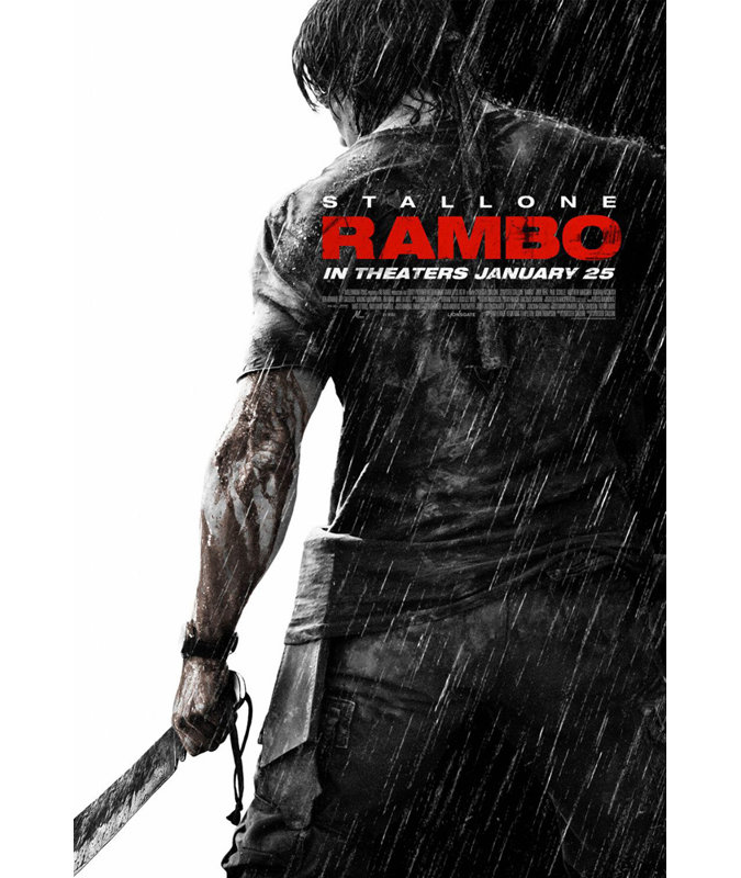 Rambo, 40" H x 27" W
