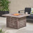 Square Iron Fire Pit-50,000 Btu Tank Inside
