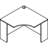 Orlanda Corner Desk Shell-9508001