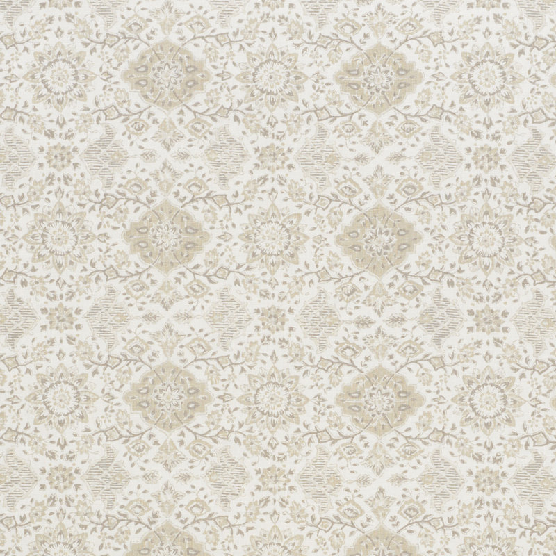 Tissu floral Schumacher x Mark D. Sikes Montecito, Neutre