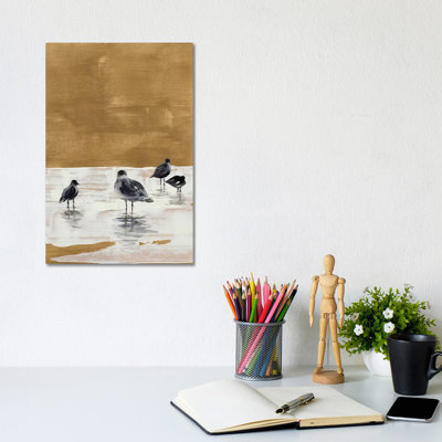 Seagulls Chillin' 1 Piece Wrapped Canvas Painting