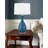 Balsamo 30" Light Blue and Dark Blue Table Lamp with USB Port