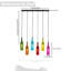 Lampe suspension en verre Creative