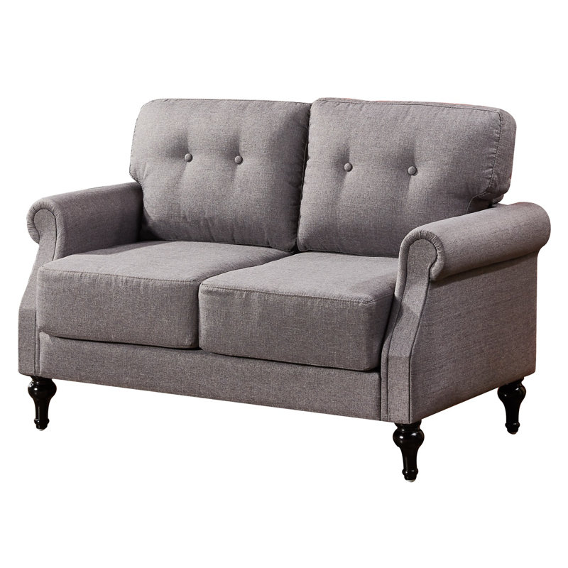 Juno Upholstered 51'' Loveseat, Gray