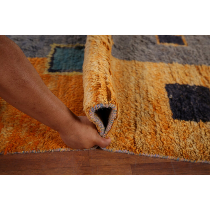 Tapis à motif géométrique oriental marocain 7 x 10