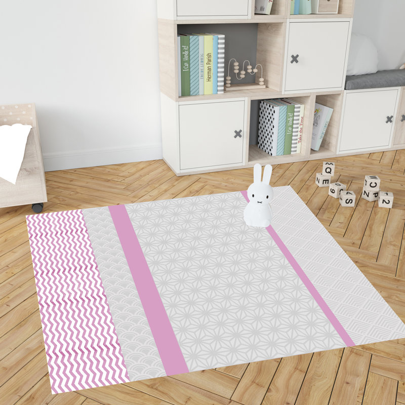 Bennit Vinyl Machine Printed 100cm X 150cm Area Rug