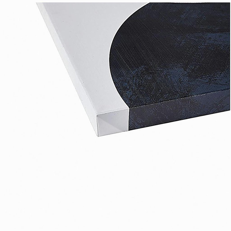 Silver Foil Abstract 2-piece Canvas Wall Art Set