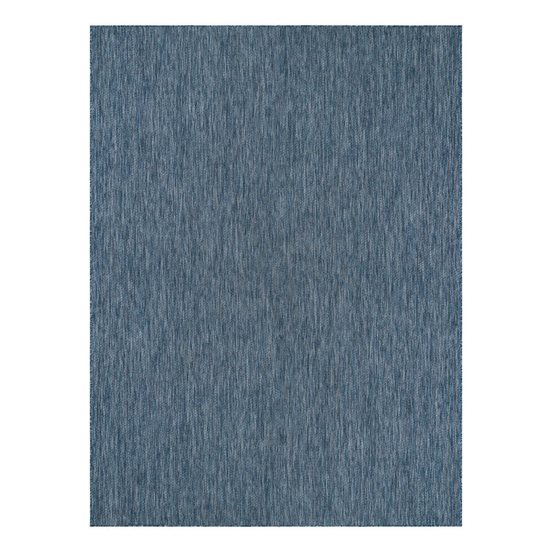 Avaughn Indoor/Outdoor Area Rug, Rectangle 10' x 13'1", Blue