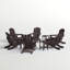 Chaise Adirondack en plastique avec table et repose-pieds Laguna-1449071058