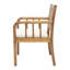 Chaise de salle à manger d'extérieur Davisboro avec structure en bois d'acacia et coussin hydrofuge-119690883