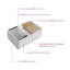 Évier de cuisine à cuve simple en argile réfractaire simple 30 "Pure