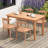 Keonda 27.5" Indonesia Teak Wood Dining Table