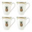 Lenox British Colonial Bamboo Mugs, Set of 4