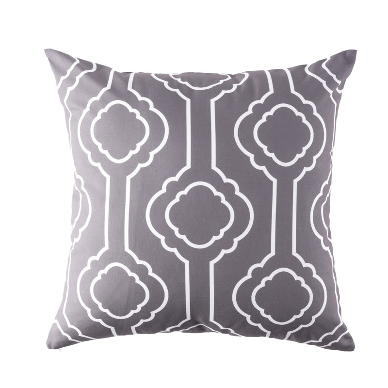 Coussin géométrique, Gris