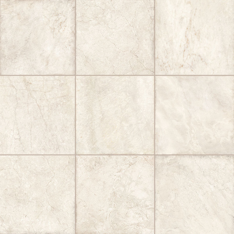 Carreau de porcelaine Verona 12X12, Blanc