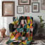 Futuristic Flair - 1 Piece Premium Sherpa Blanket-1741332772