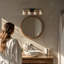 Luminaire pour salle de bain 4 lumières à abat-jour en verre à intensité variable-2035242980-2035242908