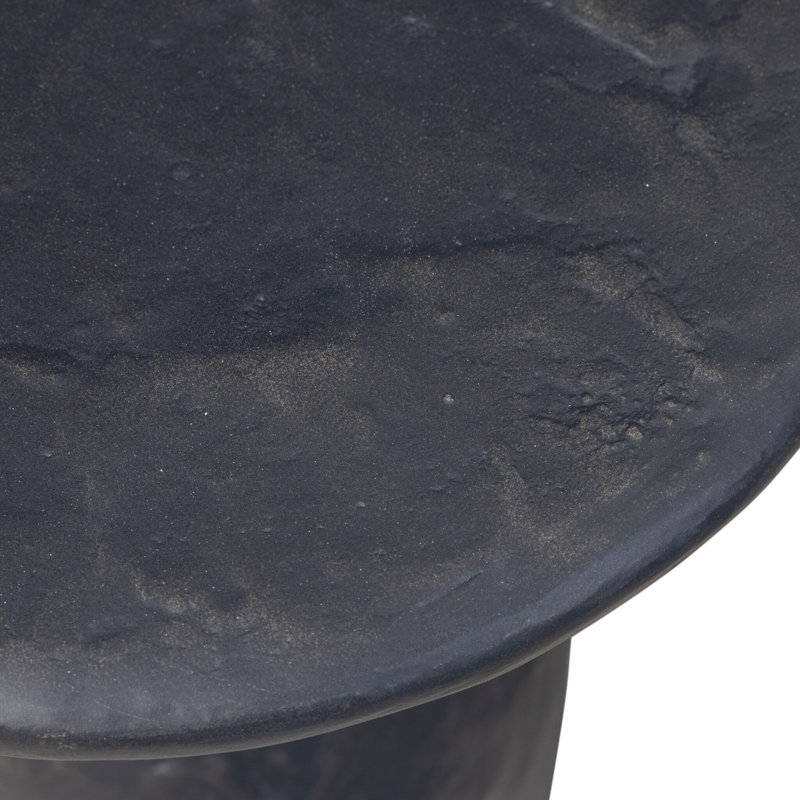 Cora End Table, Obsidian Concrete