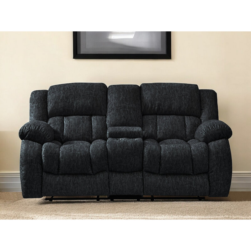 Causeuse inclinable manuelle avec rangement 77 po