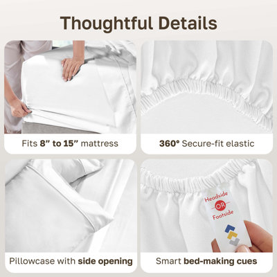 Ensemble de 2 ensembles de draps California