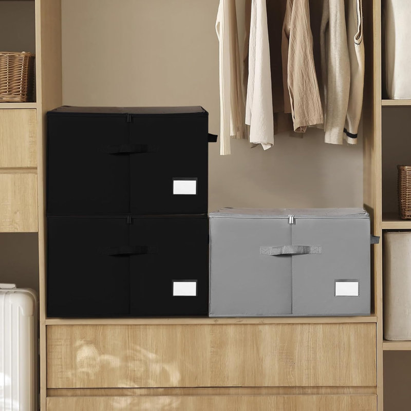 Shoe Storage Box With Clear Lid, Sortable Marked Zone, Holds 16 Pairs, Adjustable Divider, Space Saving, Reinforced Handles, 33 Cm X 42 Cm X 53 Cm