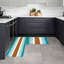 Tapis de cuisine à rayures brun sarcelle, 2 pièces pour la cuisine et la salle de bain, décoration intérieure moderne-1508124950