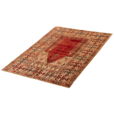 Tapis rouge Hereke 4 pi 0 po x 5 pi 5 po