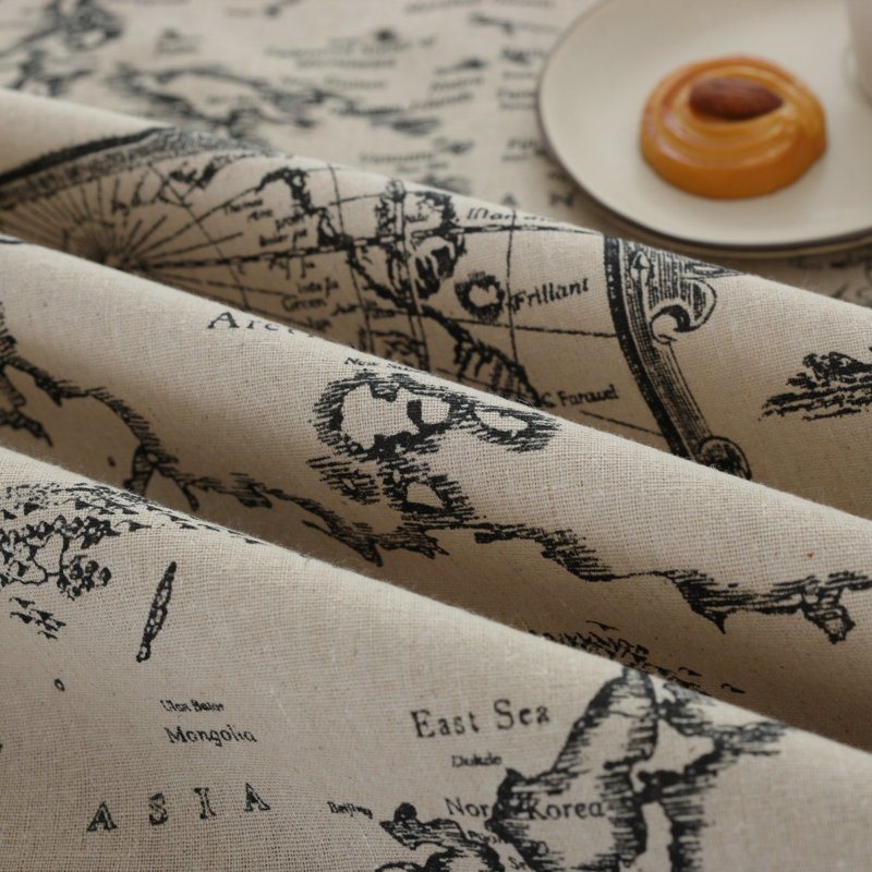 Erik Geometric Cotton Blend Tablecloth
