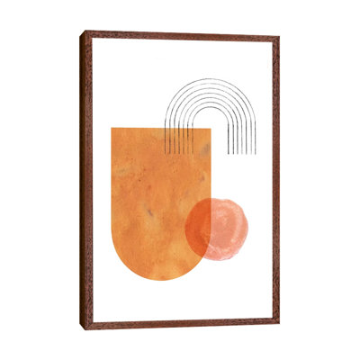 Burnt Orange Abstract - Painting on Canvas
