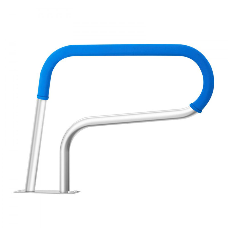 Pool Handrail, 32 x 23 inch Pool Railing, Stainless Steel with Base Plate for Indoor/Outdoor Pools,Swimming Pool Safety Railing for Decks,Rust-Proof Grab Bar w/Grip Cover&Accessories for Spas