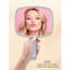 Hand Mirror Salon Barber Hairdressing Handheld Mirror With Handle (Square Grey 7.4 X 10.3 Inches)-654193160