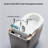 YINGZE Smart Bidet Toilet - Auto Flush, Foot Sensor, Heated Seat & Warm Water, Foam Shield, Comfort Height Elongated Bowl, 1.28 GPF Water-Saving, Gray-119702467