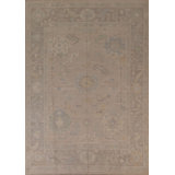 Floral Oushak Vegetable Dye Area Rug Handmade 8X10