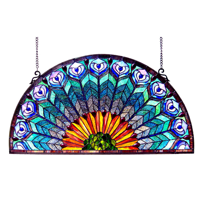 Panneau de fenêtre peacock
