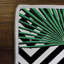 Tapis blanc / vert / noir en polyester tissé à la machine 4 pi 7 po x 7 pi 3 po Andale