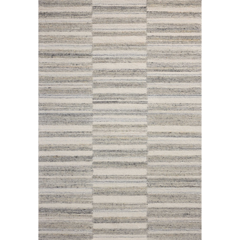 Magnolia Home by Joanna Gaines x Loloi Rae Stone / Ivory Area Rug, Rectangle 2'3" x 3'9"