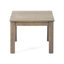 Grey Wood Side Table - Open Slat, 19.6In X 15In , 19.6"W 19.6"D 15.05"H