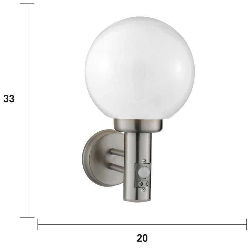 Teegan 33cm H Outdoor Wall Lantern