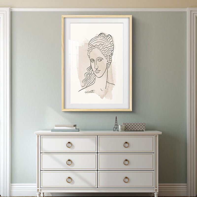 V Wilson - Toile tendue avec châssis, H 28,5 po x l 20,5 po, Naturel