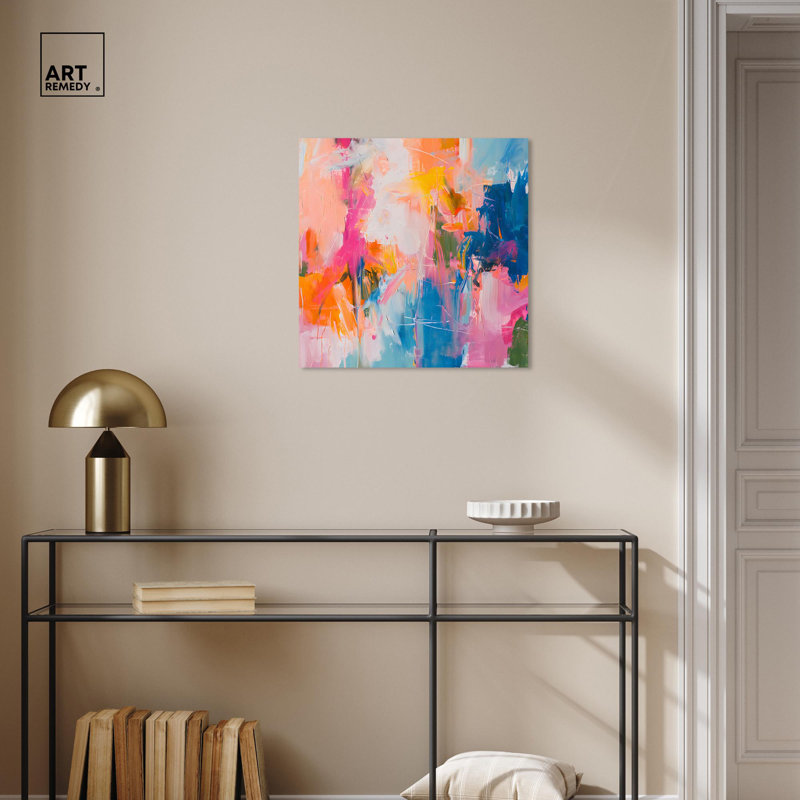 20" x 20" Modern Abstract Wrapped Canvas Art