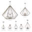 Lustre géométrique unique à 6 lumières Dawnesha-22712115