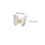 12pcs Sparkling Butterfly 3D Wall Decor, Shiny Double Layer - red-1810250647