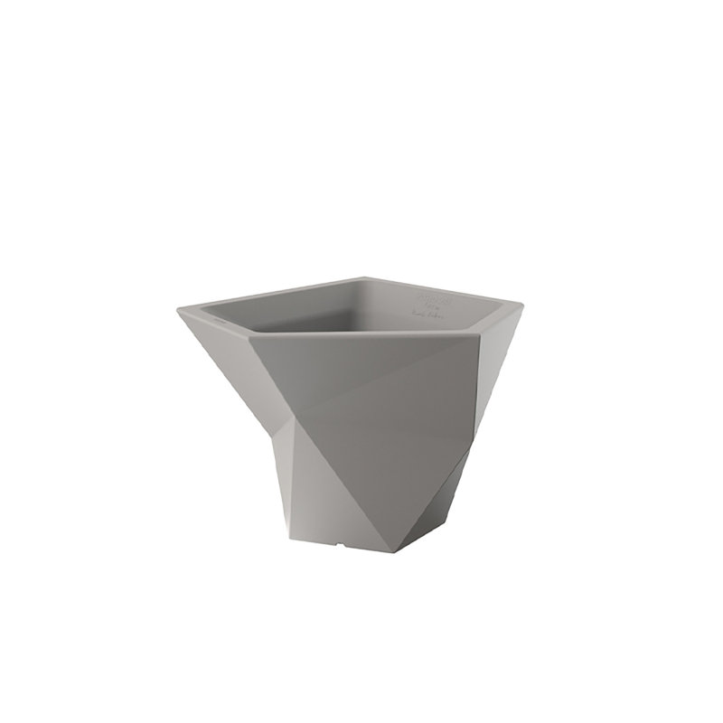 Pot à fleur en résine Faz, Taupe, H 19,68 po x l 24 po x P 24 po