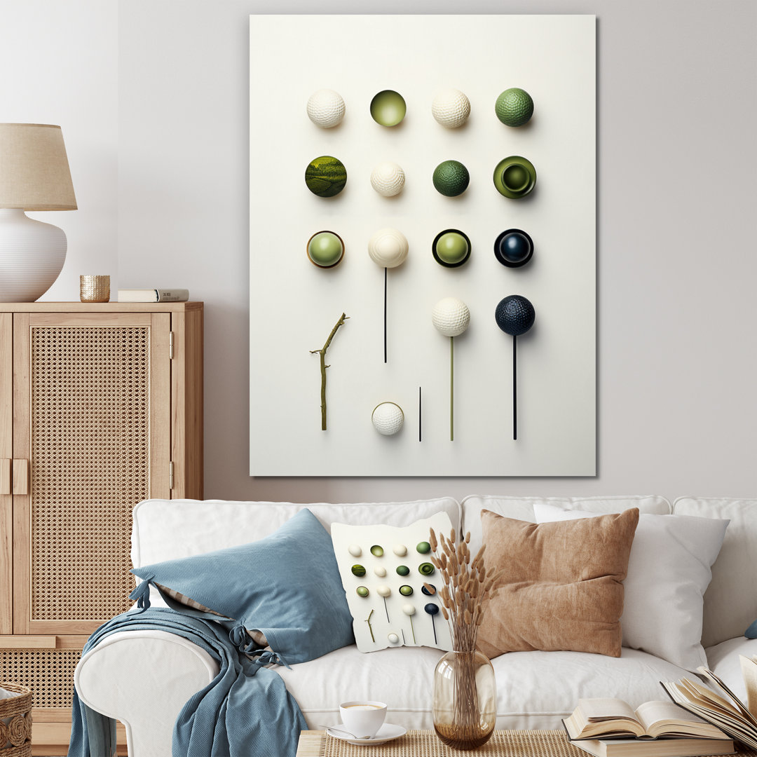 Gilderoy Minimalism Golf Tees II - Golf Large Wall Art Latitude Run® 