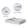 Pensen 18.5'' Matte White Solid Surface Rectangular Bathroom Sink with Overflow