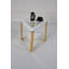Ensemble de table basse à trépied blanc 37 po et table d'appoint 20 po