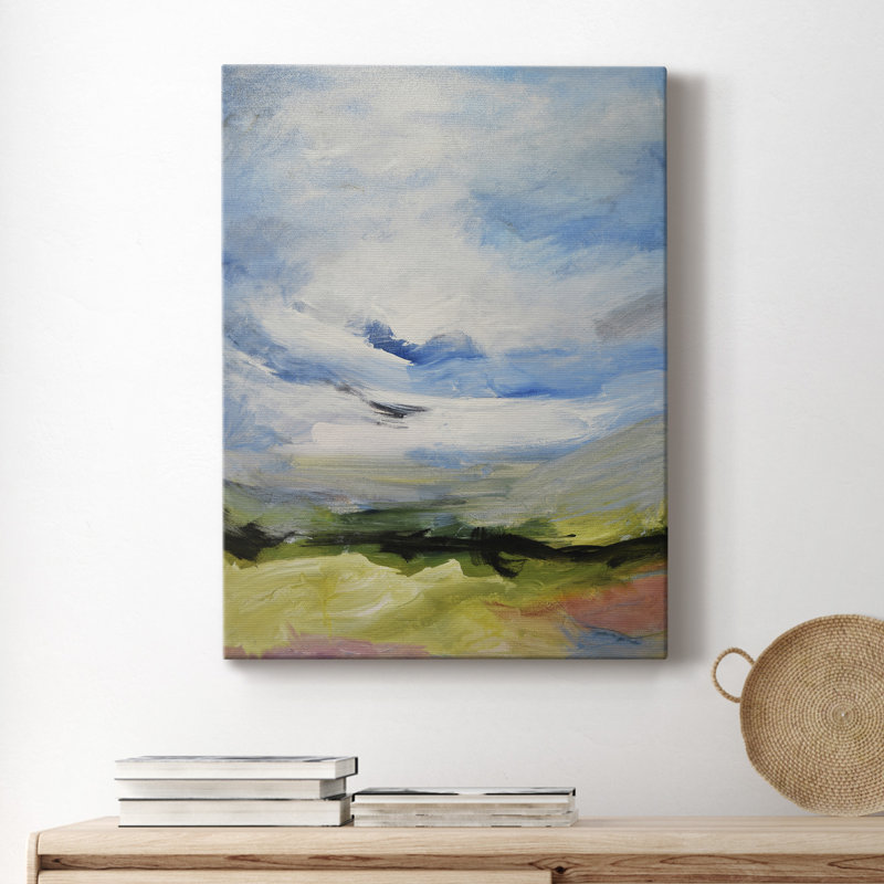 Autour du nuage IV - Impression sur toile tendue, H 40 po x l 30 po x P 1 po