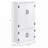 White Farmhouse Pantry Cabinet with 4 Doors and Adjustable Shelves-1578546697
