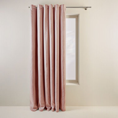Carlina Linen Room Darkening Curtain Single Panel